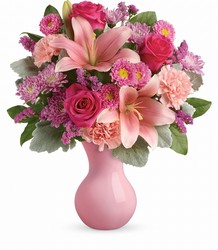 Teleflora's Lush Blush Bouquet from Swindler and Sons Florists in Wilmington, OH